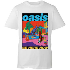 Oasis Adult T-Shirt - Be Here Now Illustration - Official Licensed Design - Worldwide Shipping - Jelly Frog
