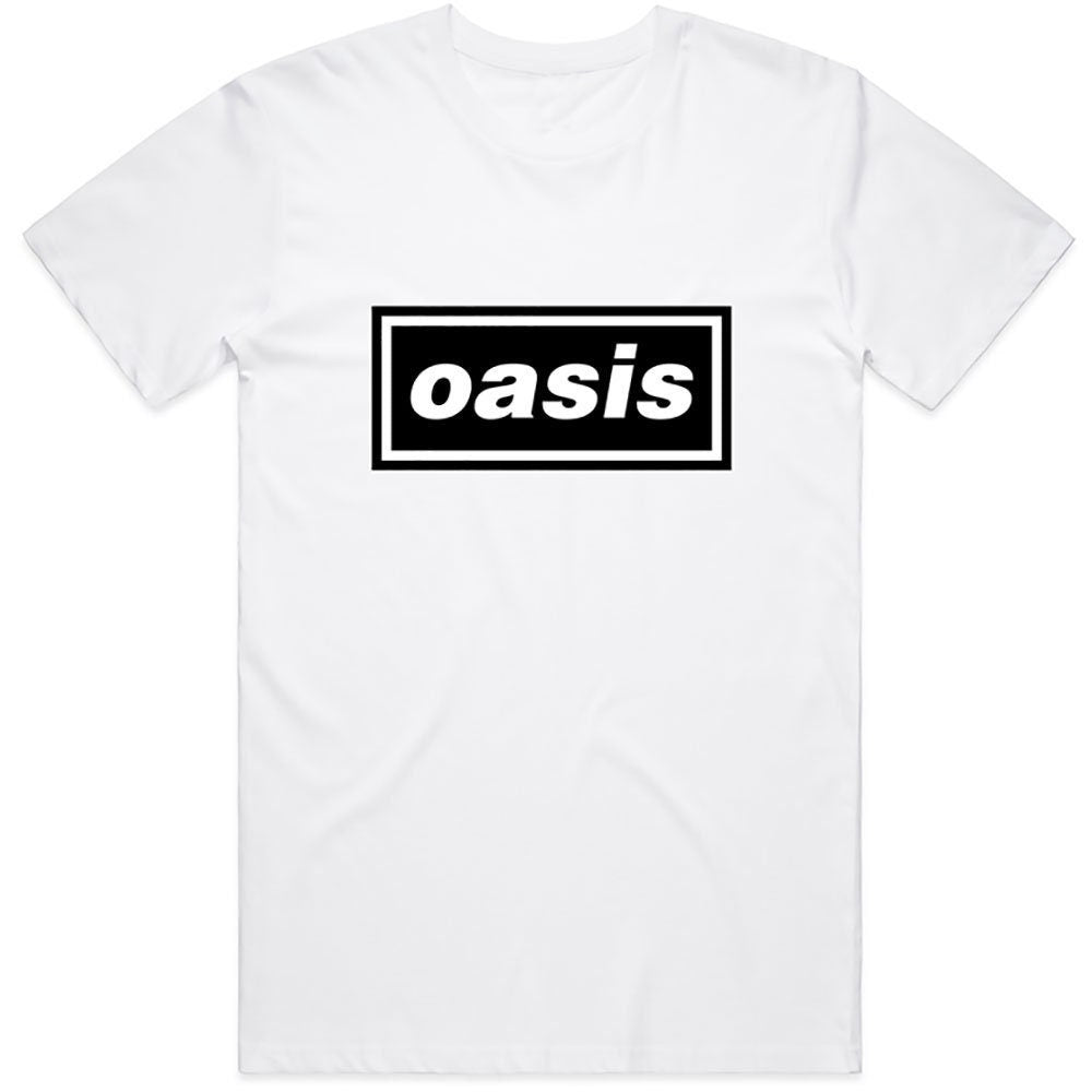 Oasis Adult T-Shirt - Decca Logo Design - White Official Licensed Design - Worldwide Shipping - Jelly Frog