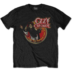 Ozzy Osbourne Adult T-Shirt - Diary on a Mad Man Tour 1982 - Official Licensed Design - Worldwide Shipping - Jelly Frog