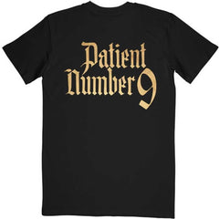 Ozzy Osbourne Adult T-Shirt - Patient No.9 Gold Logo (Back Print) - Official Licensed Design - Worldwide Shipping - Jelly Frog