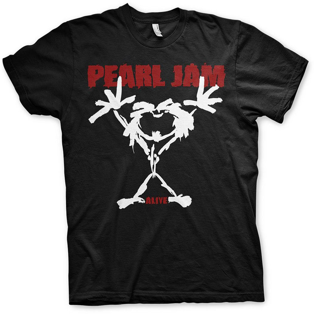 Pearl Jam T-Shirt - Stickman (Back Print) - Unisex Official Licensed Design - Worldwide Shipping - Jelly Frog