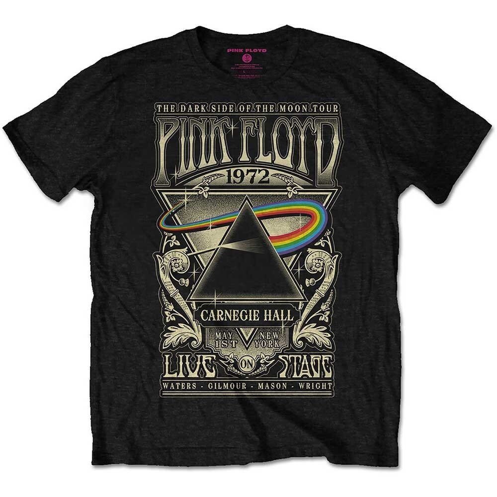 Pink Floyd Adult T-Shirt - Carnegie Hall Poster Design - Official Licensed Design - Worldwide Shipping - Jelly Frog