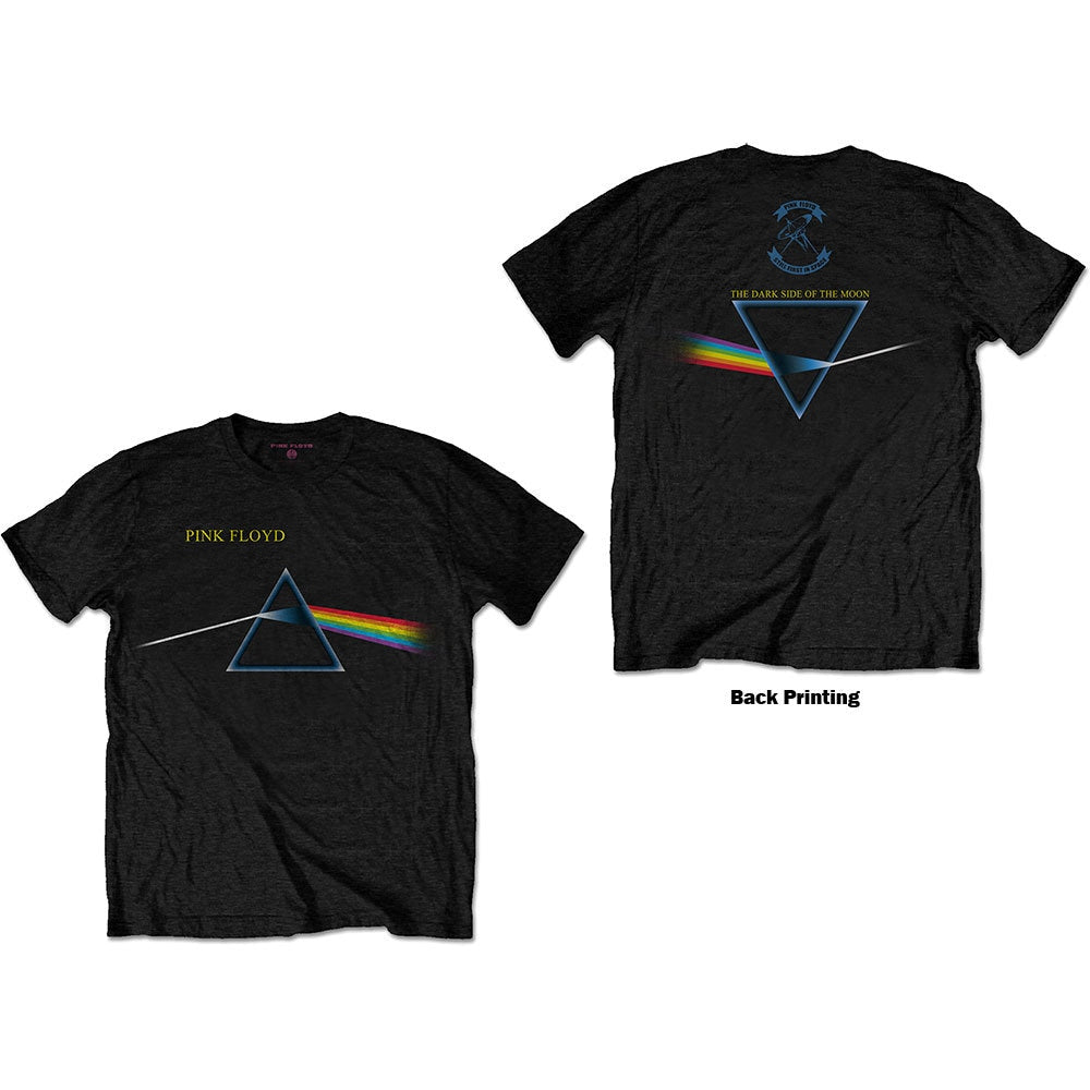 Pink Floyd Adult T-Shirt - Dark Side of the Moon Flipped (Back Print) - Official Licensed Design - Worldwide Shipping - Jelly Frog