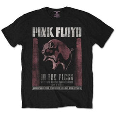 Pink Floyd Adult T-Shirt - In The Flesh - Official Licensed Design - Worldwide Shipping - Jelly Frog