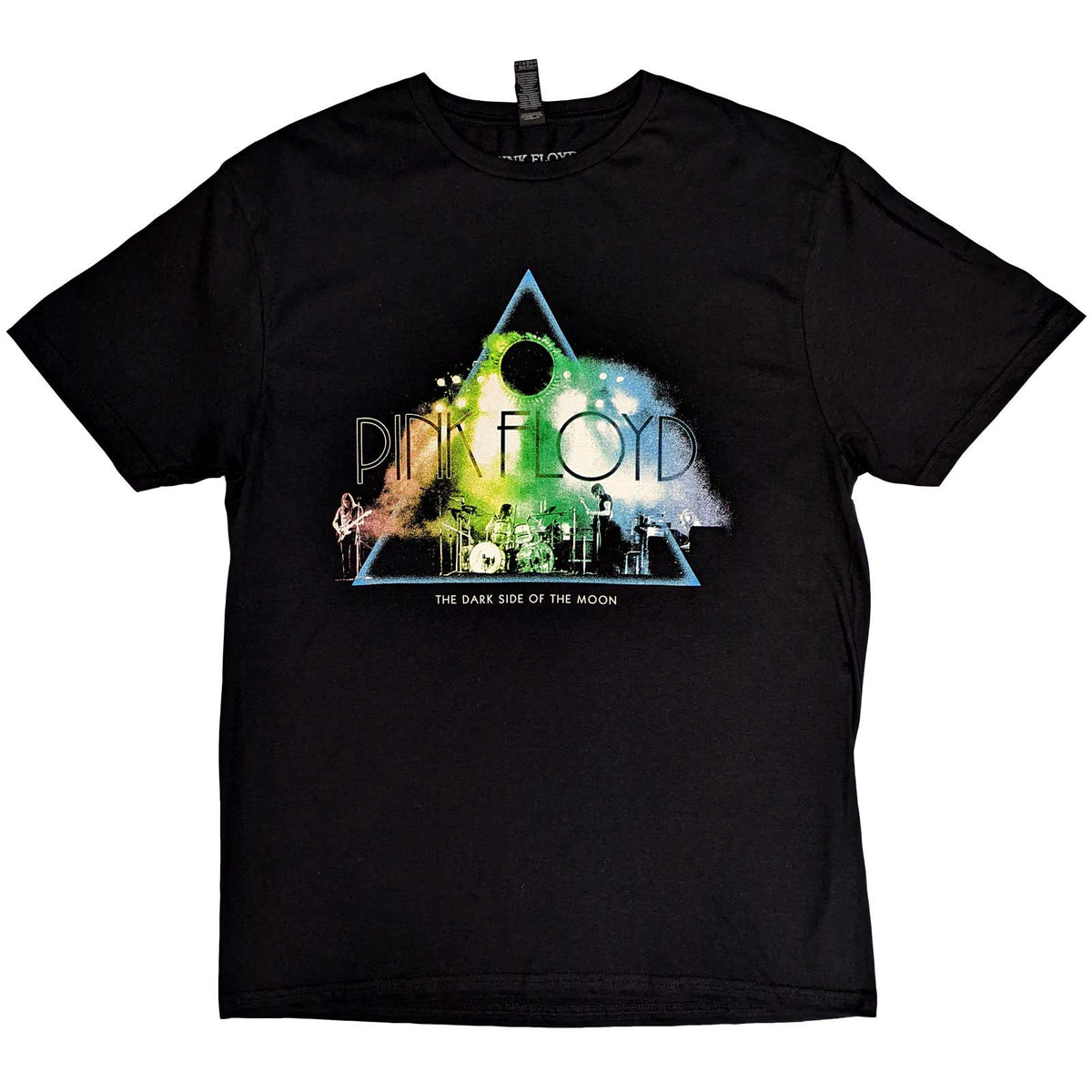 Pink Floyd Adult T-Shirt - Live Band Rainbow Tone - Official Licensed Design - Jelly Frog