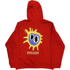 Primal Scream Hoodie - Screamadelica - Red Unisex Official Licensed Design - Worldwide Shipping - Jelly Frog