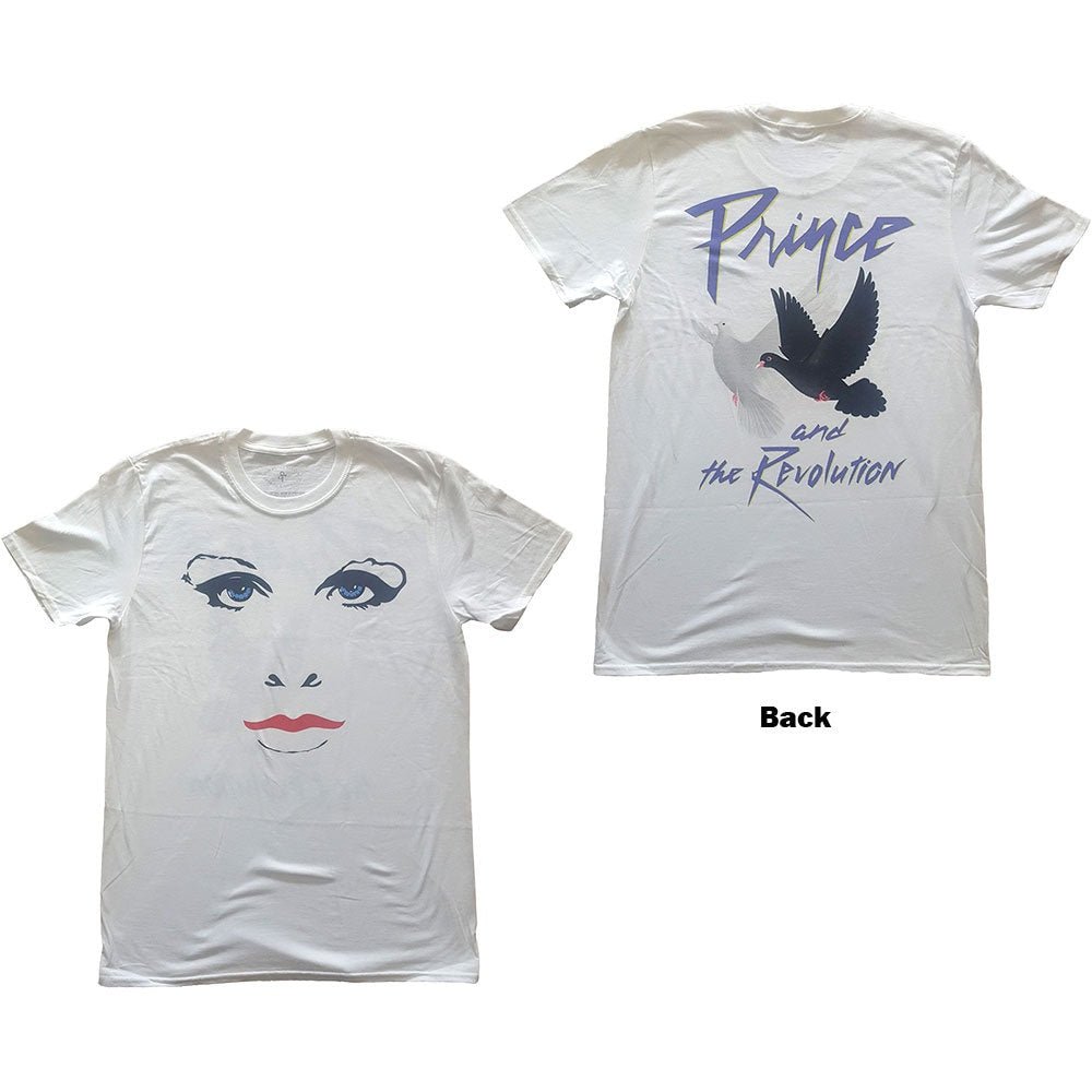 Prince T-Shirt - Faces & Doves (Back Print) - Unisex Official Licensed Design - Worldwide Shipping - Jelly Frog