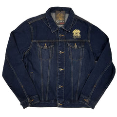 Queen Denim Jacket - Classic Crest - Official Licensed Design - Worldwide Shipping - Jelly Frog