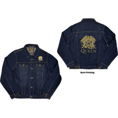 Queen Denim Jacket - Classic Crest - Official Licensed Design - Worldwide Shipping - Jelly Frog