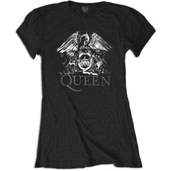 Queen Ladies T-Shirt: Logo (Diamante) - Official Licensed Product - Worldwide Shipping - Jelly Frog