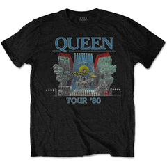 Queen Unisex T-Shirt - Tour 1980 - Unisex Official Licensed Design - Worldwide Shipping - Jelly Frog