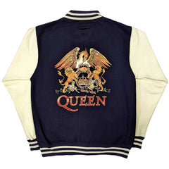 Queen Varsity Jacket - Crest (Back Print) - Official Licensed Design - Worldwide Shipping - Jelly Frog