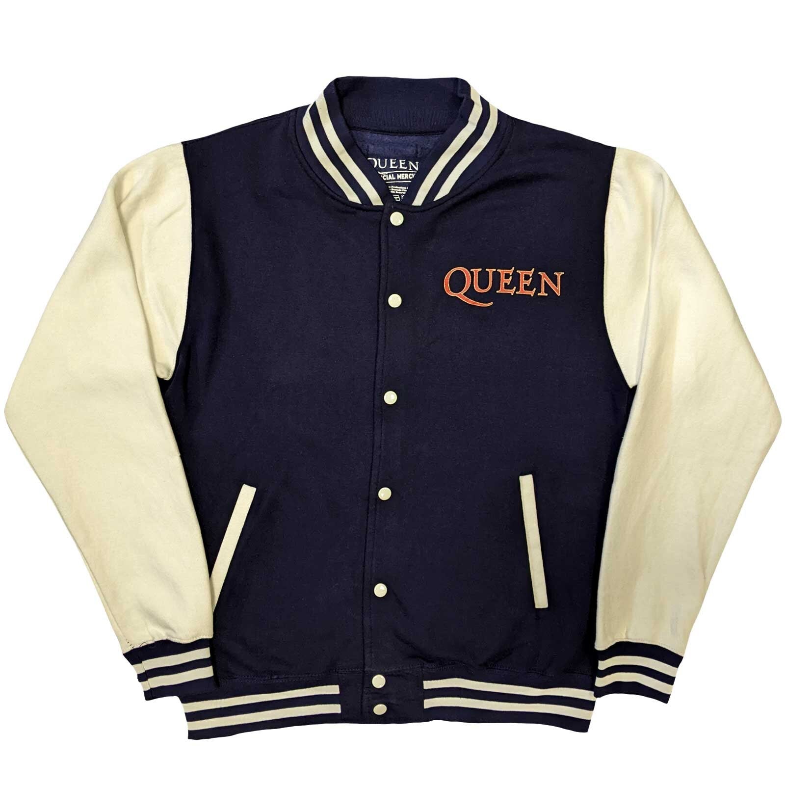 Queen Varsity Jacket - Crest (Back Print) - Official Licensed Design - Worldwide Shipping - Jelly Frog