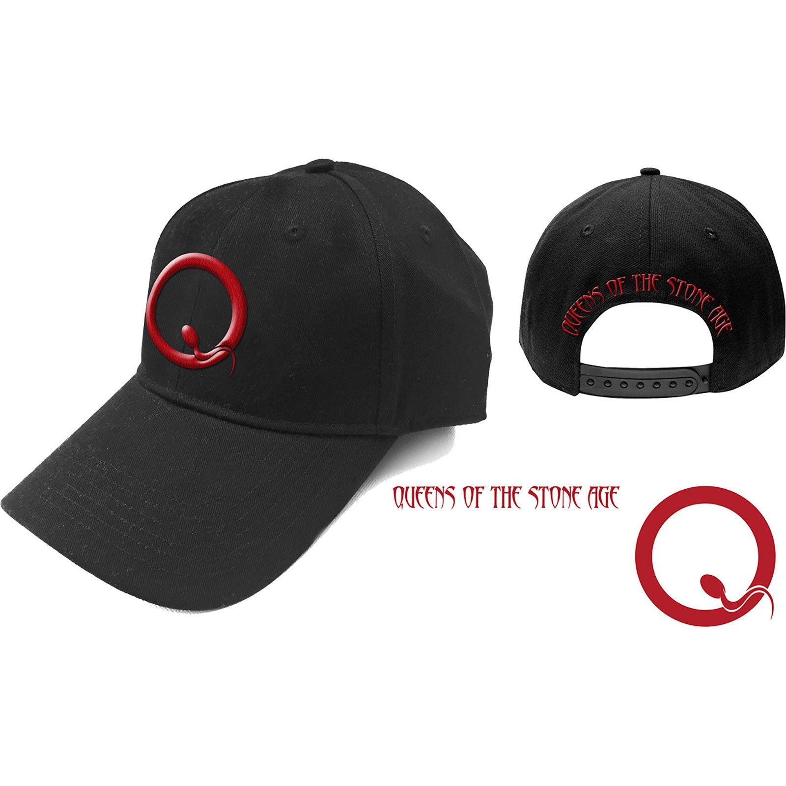 Queens of the Stone Age Unisex Baseball Cap - Q Logo - Jelly Frog