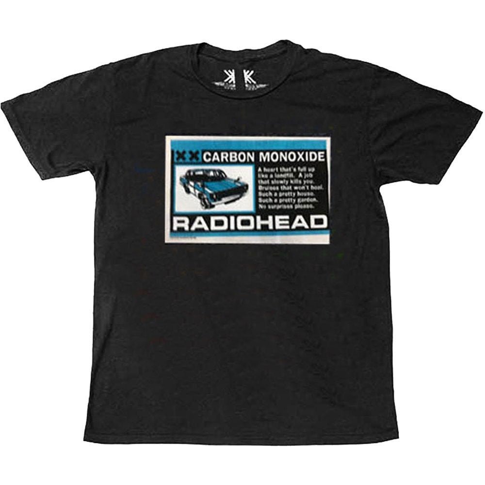 Radiohead Adult T-Shirt - Carbon Patch - Organic Official Licensed Design - Worldwide Shipping - Jelly Frog