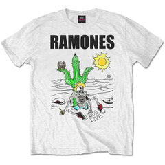 Ramones Adult T-Shirt - Loco Live - Official Licensed Design - Worldwide Shipping - Jelly Frog