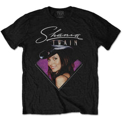 Shania Twain T-Shirt -Purple Photo - Black Unisex Official Licensed Design - Worldwide Shipping - Jelly Frog