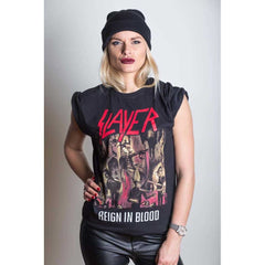 Slayer T-Shirt - Reign in Blood - Unisex Official Licensed Design - Worldwide Shipping - Jelly Frog