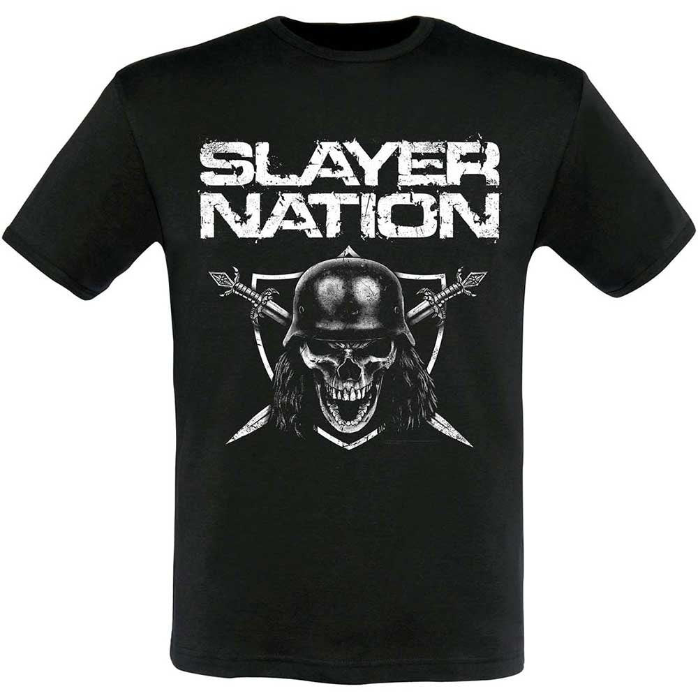 Slayer T-Shirt - Slayer Nation 2015 Tour Dates (Back Print) - Unisex Official Licensed Design - Worldwide Shipping - Jelly Frog