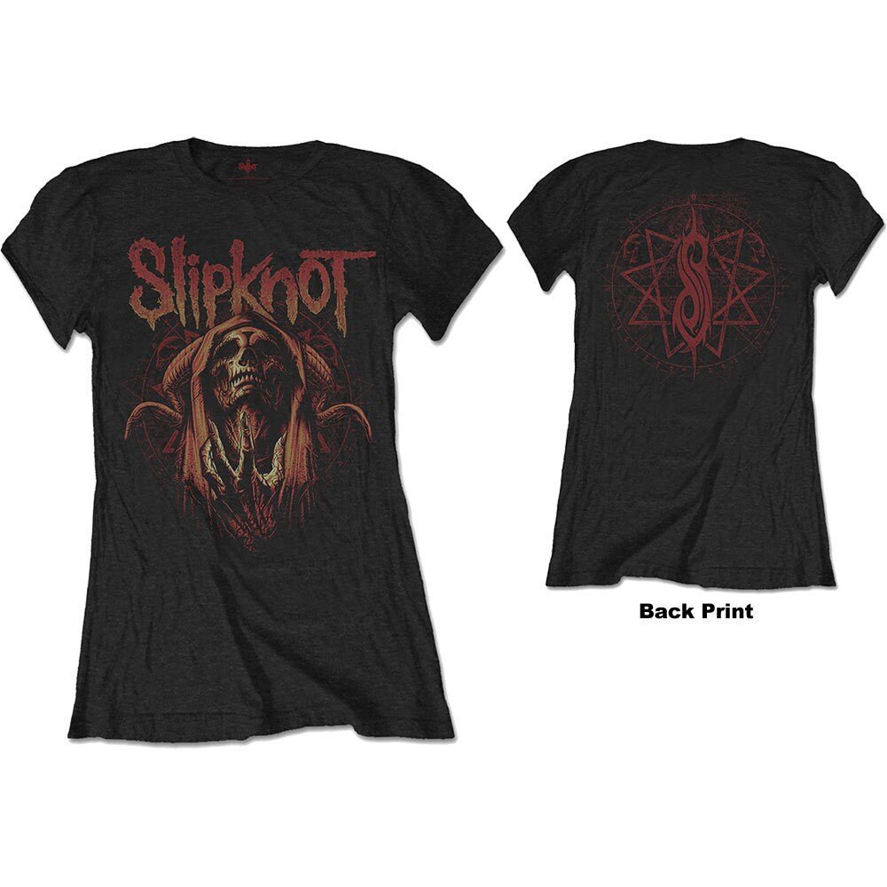Slipknot Ladies T-Shirt - Evil Witch (Back Print) - Official Licensed Design - Worldwide Shipping - Jelly Frog