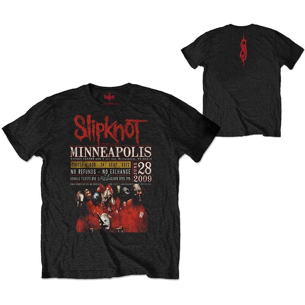 Slipknot T-Shirt - Minneapolis '09 (Eco-Friendly Back Print) - Unisex Official Licensed Design - Worldwide Shipping - Jelly Frog