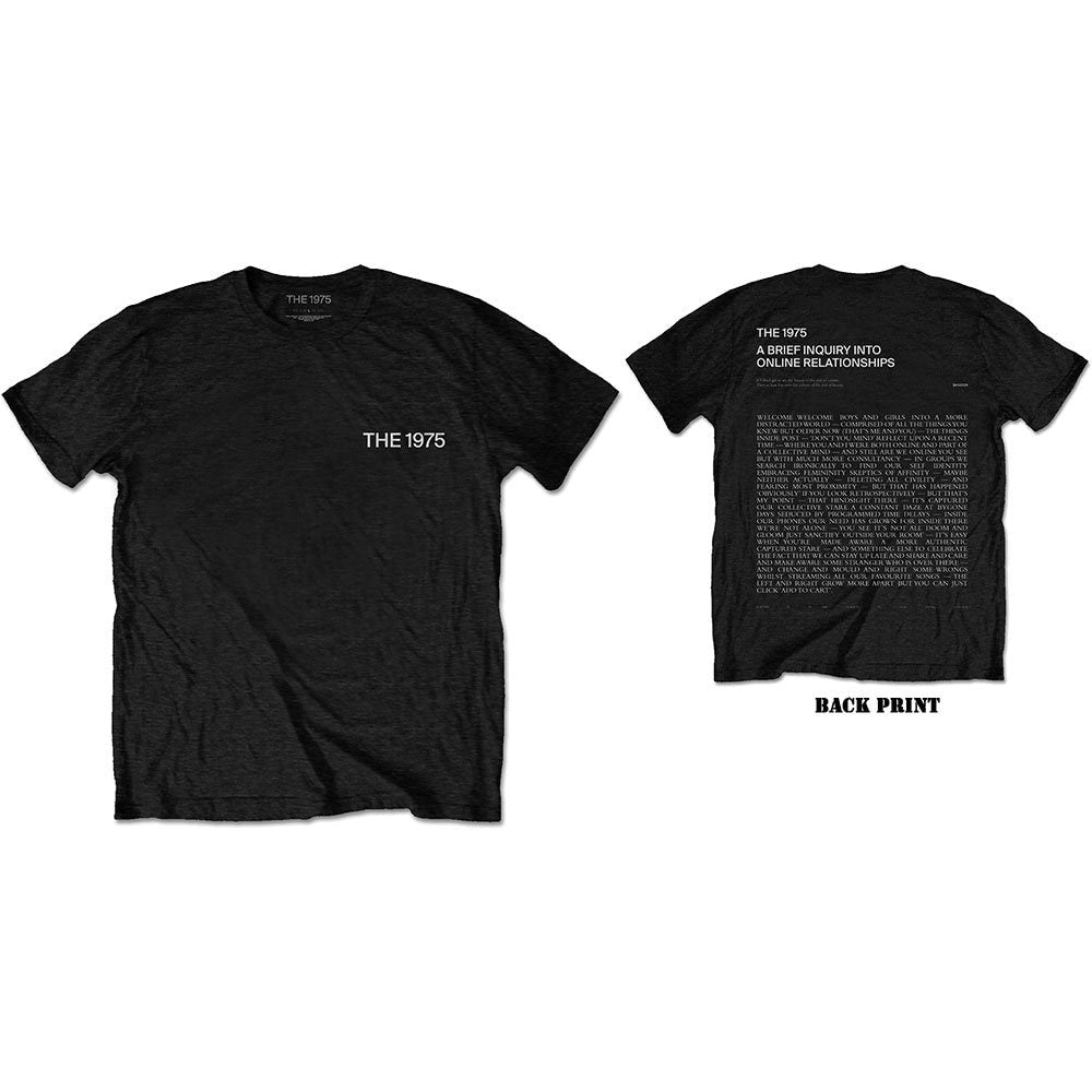 The 1975 Adult T-Shirt - ABIIOR Welcome Welcome Version 2 (Back Print) - Black Official Licensed Design - Worldwide Shipping - Jelly Frog