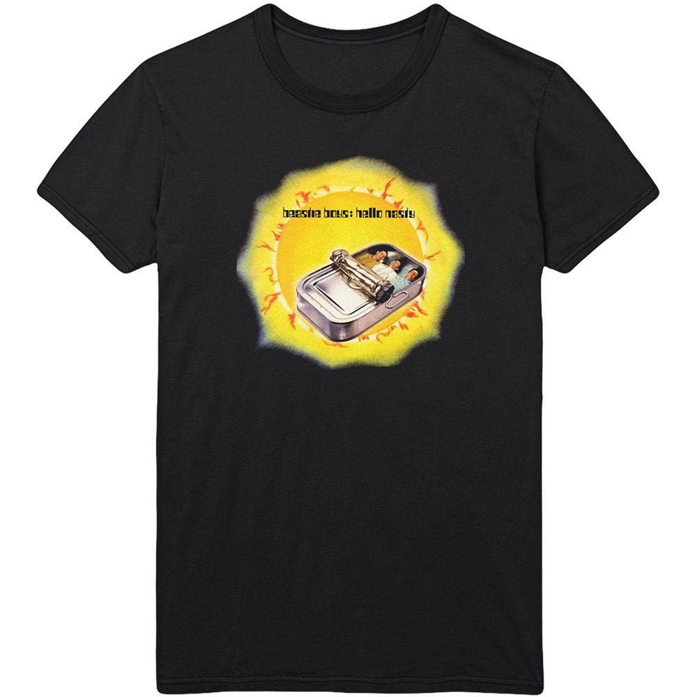 The Beastie Boys T-Shirt - Hello Nasty Black Tee / Yellow Logo - Unisex Official Licensed Design - Worldwide Shipping - Jelly Frog