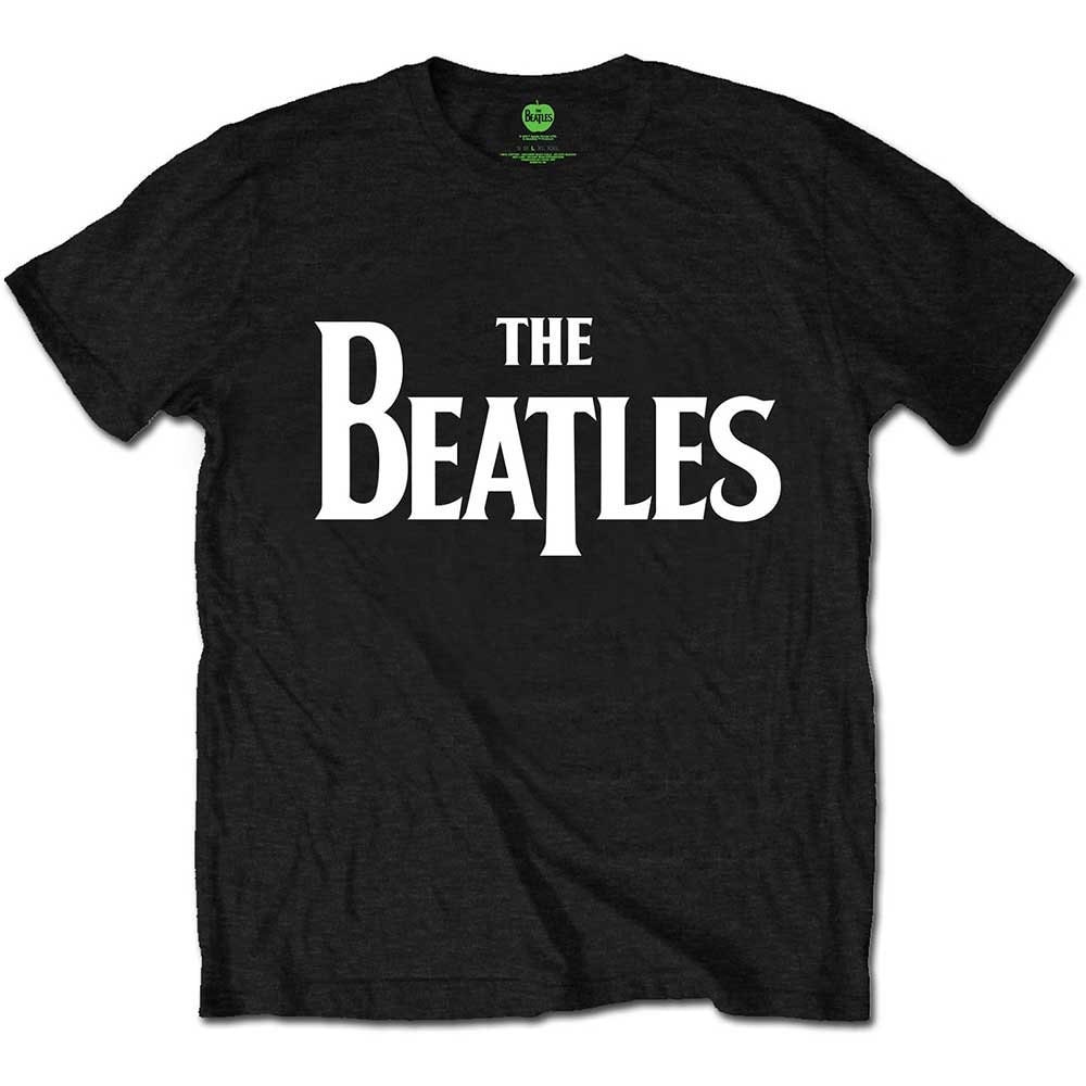 The Beatles Kids T-Shirt - Drop T Logo - Black Kids Official Licensed Design - Worldwide Shipping - Jelly Frog