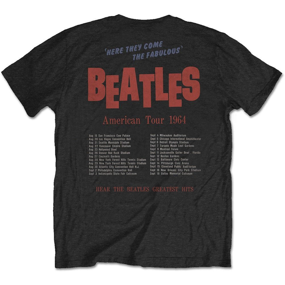 The Beatles T-Shirt - American Tour 1964 (Back Print) - Unisex Official Licensed Design - Worldwide Shipping - Jelly Frog