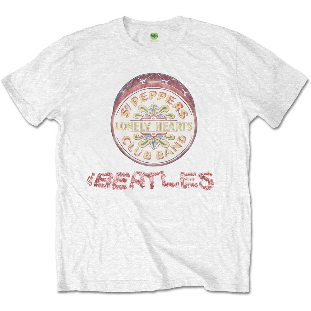 The Beatles T-Shirt - Flowers Logo & Drum - Unisex Official Licensed Design - Worldwide Shipping - Jelly Frog