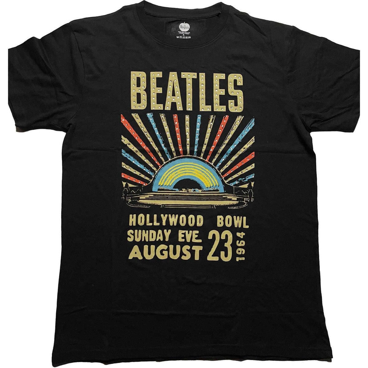 The Beatles Unisex T-Shirt - Hollywood Bowl (Diamante) - Official Licensed Design - Worldwide Shipping - Jelly Frog