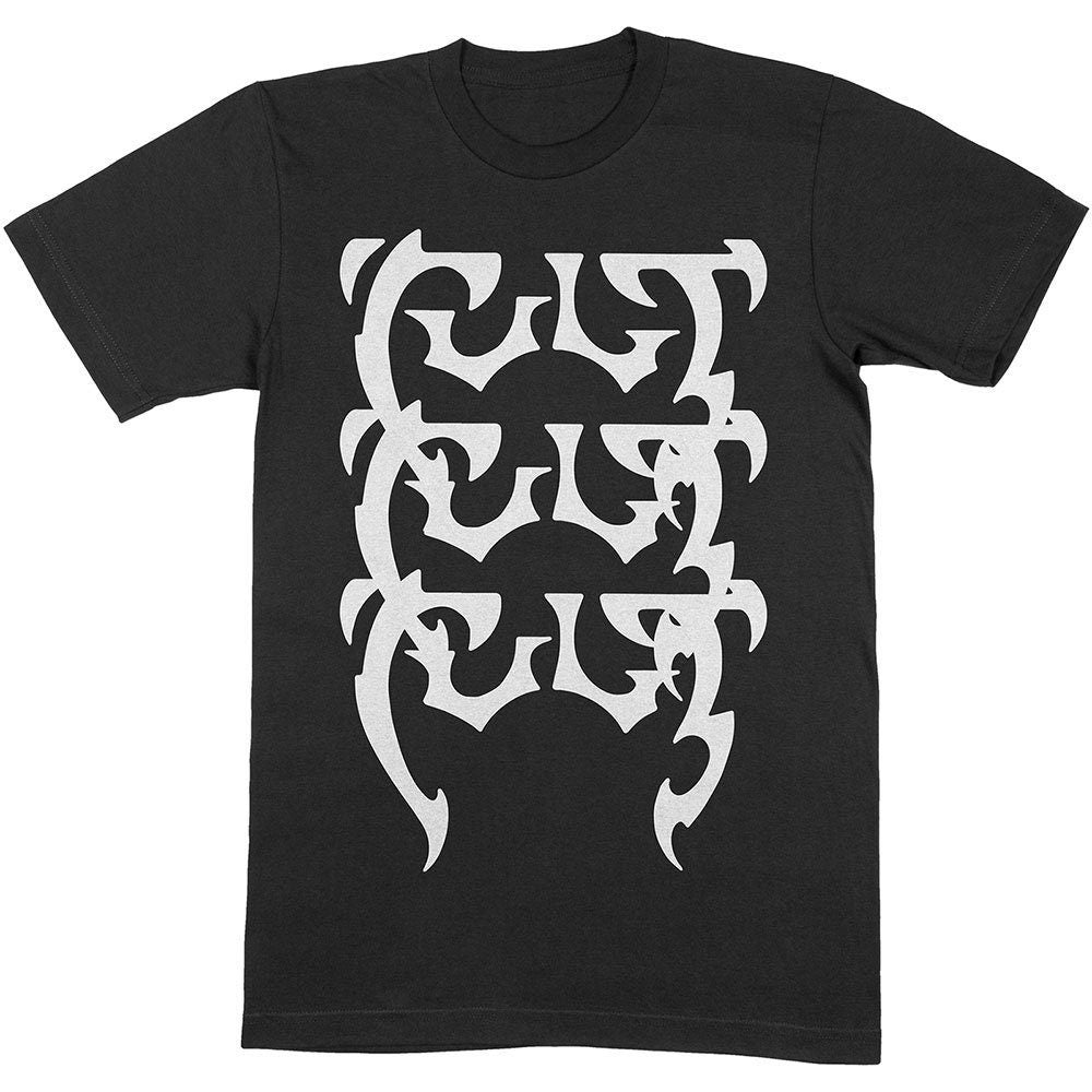 The Cult Adult T-Shirt - Repeating Logo - Official Licensed Design - Worldwide Shipping - Jelly Frog