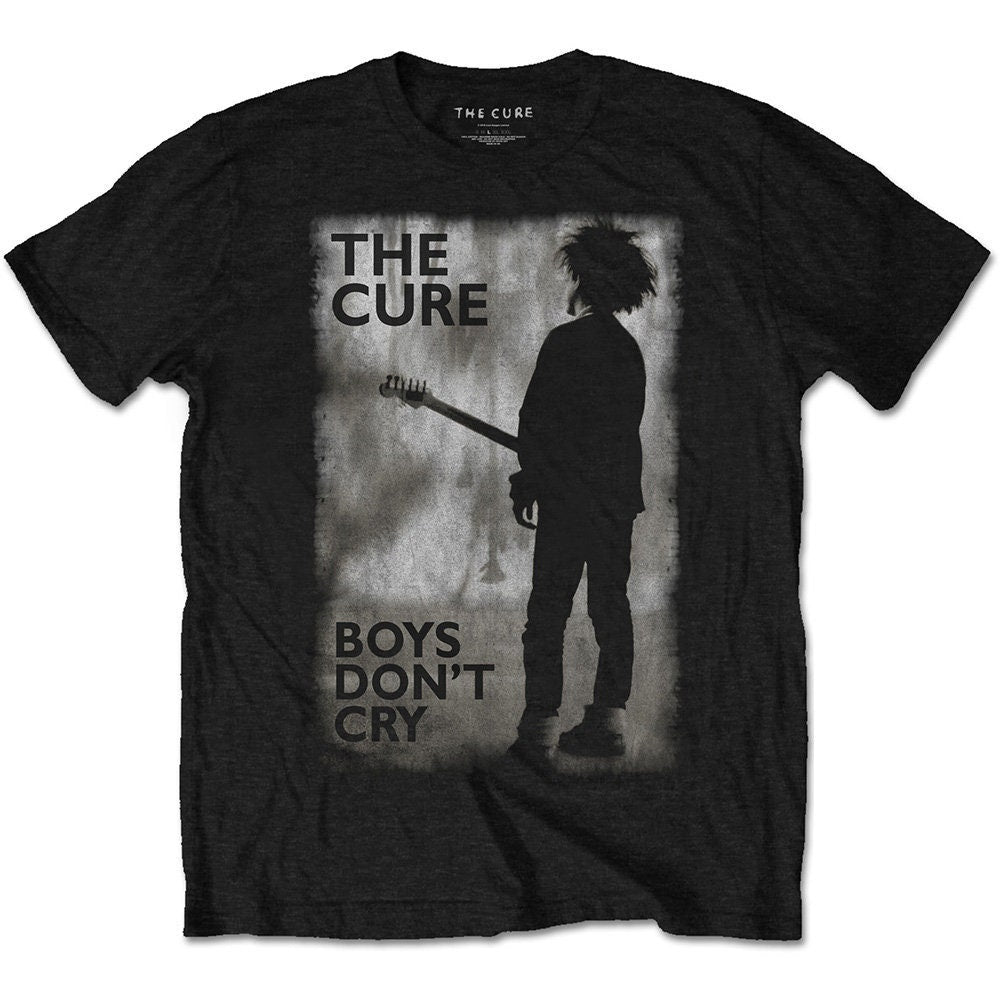 The Cure Adult T-Shirt - Boys Dont Cry Black and White - Official Licensed Design - Worldwide Shipping - Jelly Frog