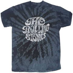The Rolling Stones Adult T-Shirt - Black Vintage 70s Logo (Dip-Dye) - Official Licensed Design - Worldwide Shipping - Jelly Frog