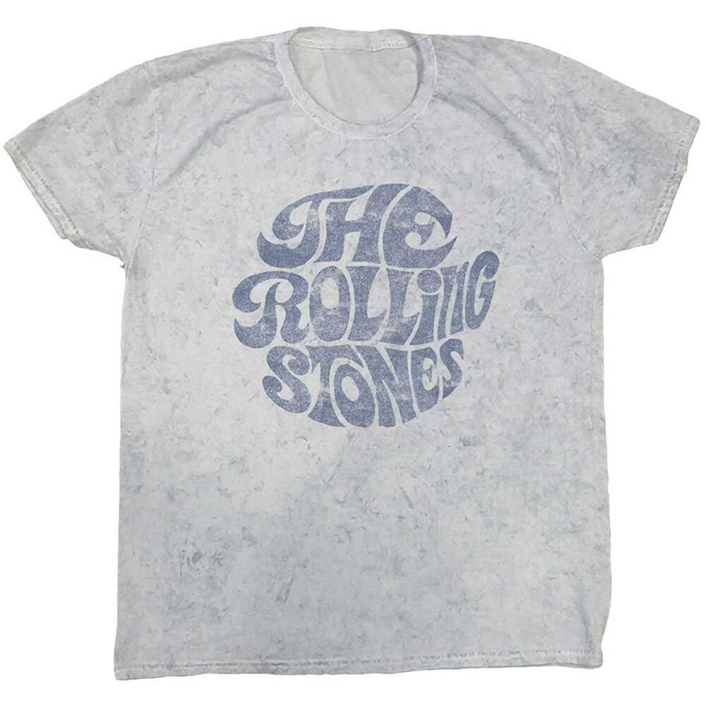 The Rolling Stones Adult T-Shirt - Grey Vintage 70s Logo (Dip-Dye) - Official Licensed Design - Worldwide Shipping - Jelly Frog