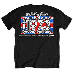 The Rolling Stones Adult T-Shirt - London European '73 (Back Print) - Official Licensed Design - Worldwide Shipping - Jelly Frog