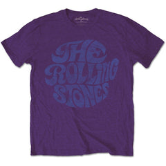 The Rolling Stones Adult T-Shirt - Purple Vintage 70s Logo Design - Official Licensed Design - Worldwide Shipping - Jelly Frog