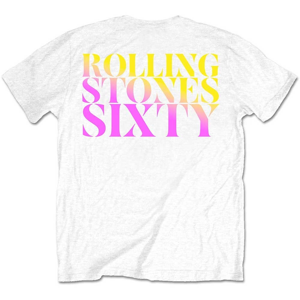 The Rolling Stones Adult T-Shirt - Sixty Years Gradient Tongue - Official Licensed Design - Worldwide Shipping - Jelly Frog