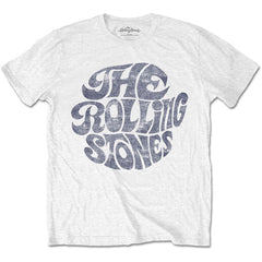 The Rolling Stones Adult T-Shirt - White Vintage 70s Logo Design - Official Licensed Design - Worldwide Shipping - Jelly Frog