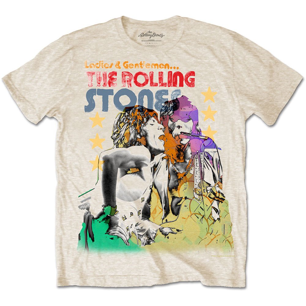 The Rolling Stones - Mick & Keith Watercolour - Official Licensed Unisex T-Shirt - Jelly Frog