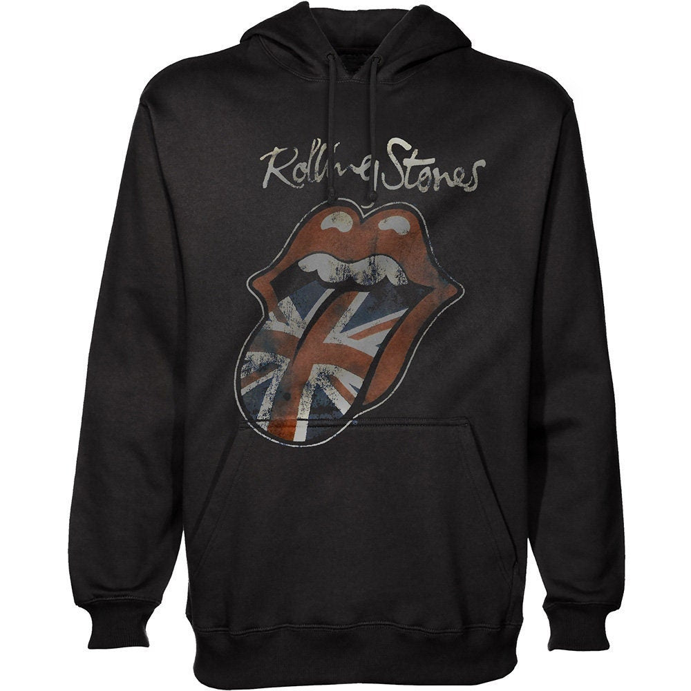 The Rolling Stones Unisex Hoodie - Union Jack Tongue - Official Licensed Design - Worldwide Shipping - Jelly Frog