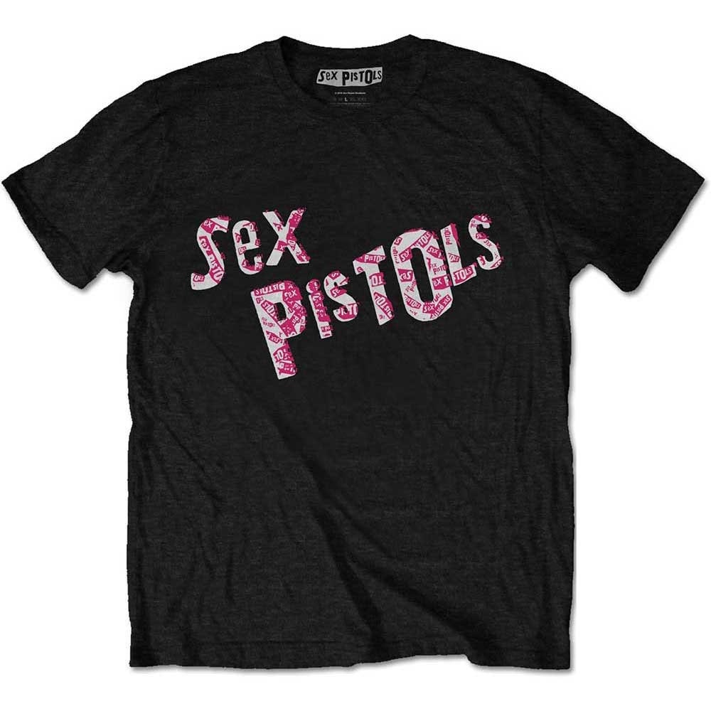 The Sex Pistols T Shirt Multi Logo Design Unisex Official Licensed