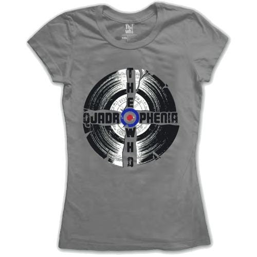 The Who Ladies T-Shirt - Quadrophenia - Grey Official Licensed Design - Worldwide Shipping - Jelly Frog