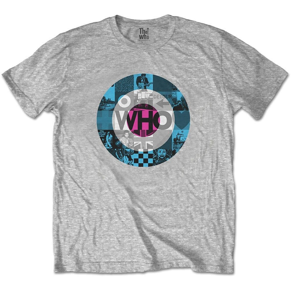 The Who T-Shirt -Target Blocks - Black Unisex Official Licensed Design - Worldwide Shipping - Jelly Frog