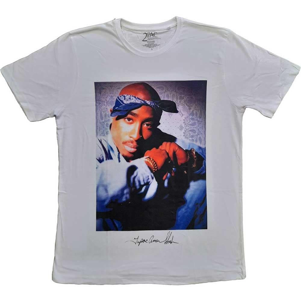 Tupac Adult T-Shirt - Blue Bandana - Official Licensed Design - Worldwide Shipping - Jelly Frog