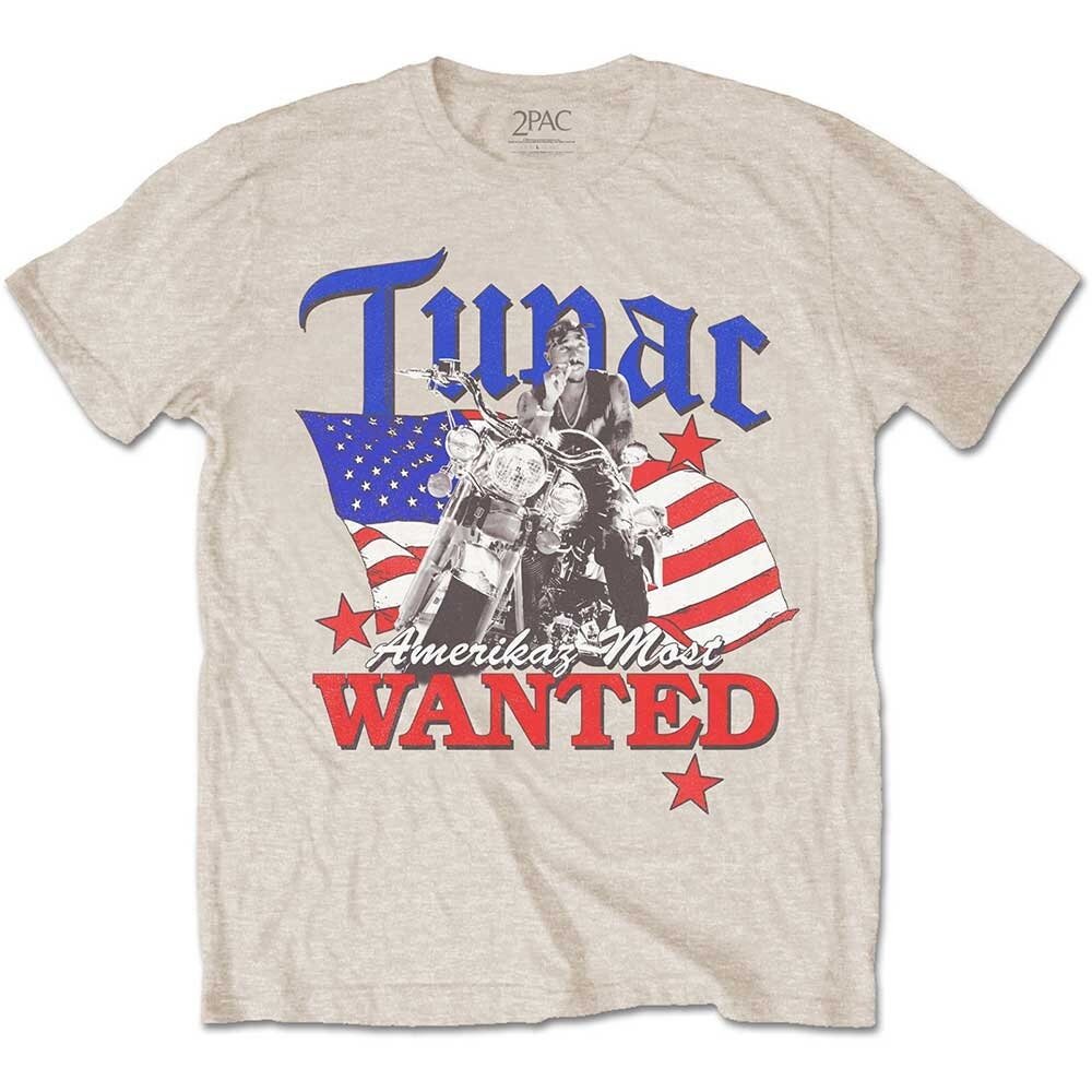 Tupac Adult T-Shirt - Most Wanted - Official Licensed Design - Worldwide Shipping - Jelly Frog