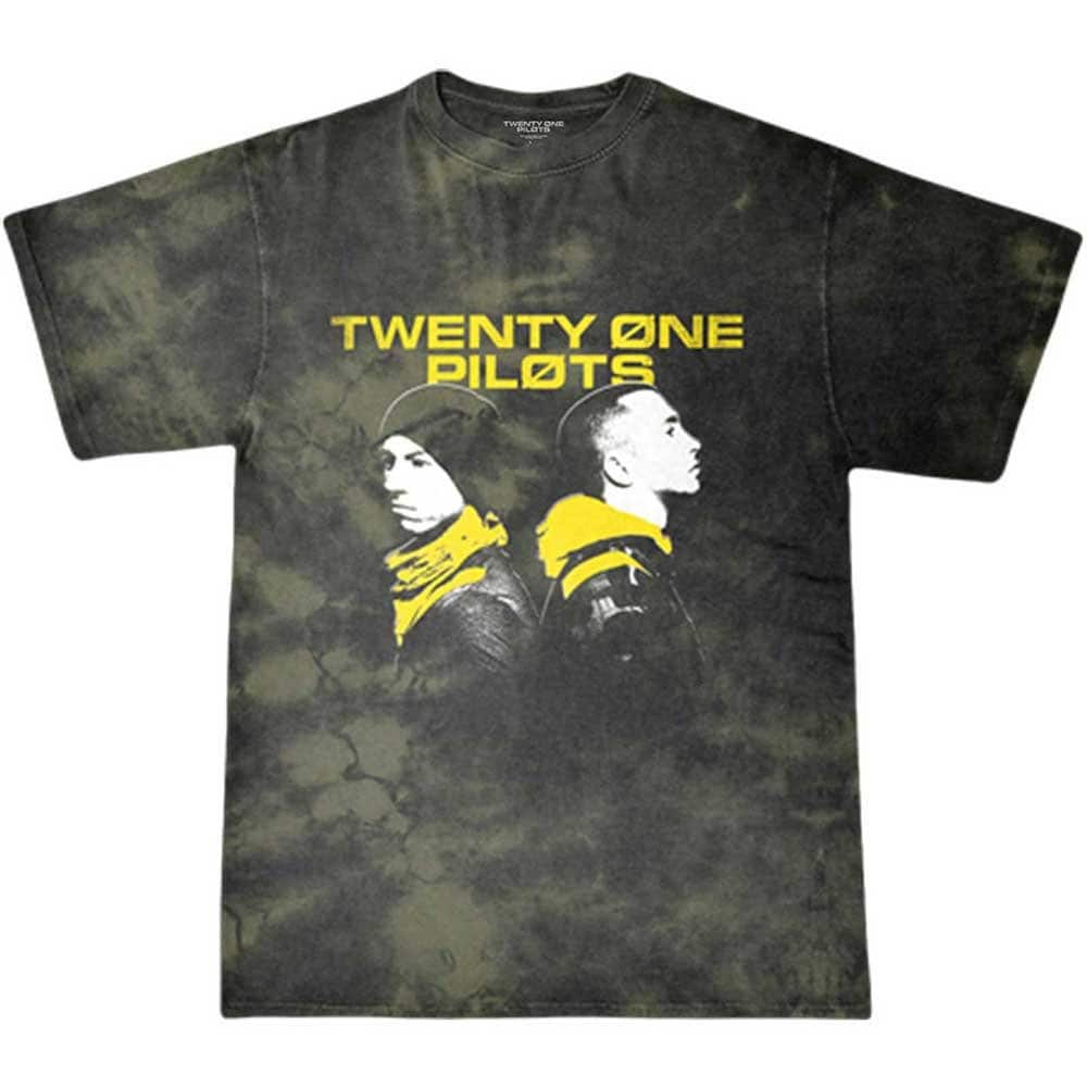 Twenty One Pilots T-Shirt - Back to Back (Dip-Dye) - Unisex Official Licensed Design - Worldwide Shipping - Jelly Frog