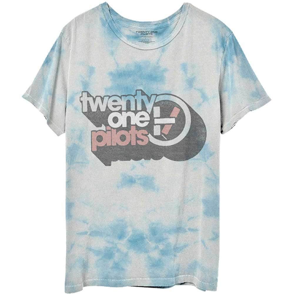 Twenty One Pilots T-Shirt - Vintage Block Holiday (Dip-Dye) - Unisex Official Licensed Design - Worldwide Shipping - Jelly Frog