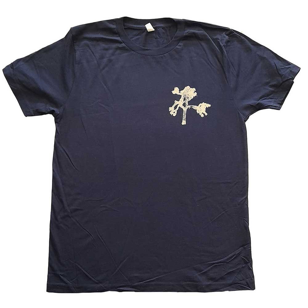 U2 T-Shirt - Joshua Tree 2017 Photo (Back Print) - Blue Unisex Official Licensed Design - Worldwide Shipping - Jelly Frog