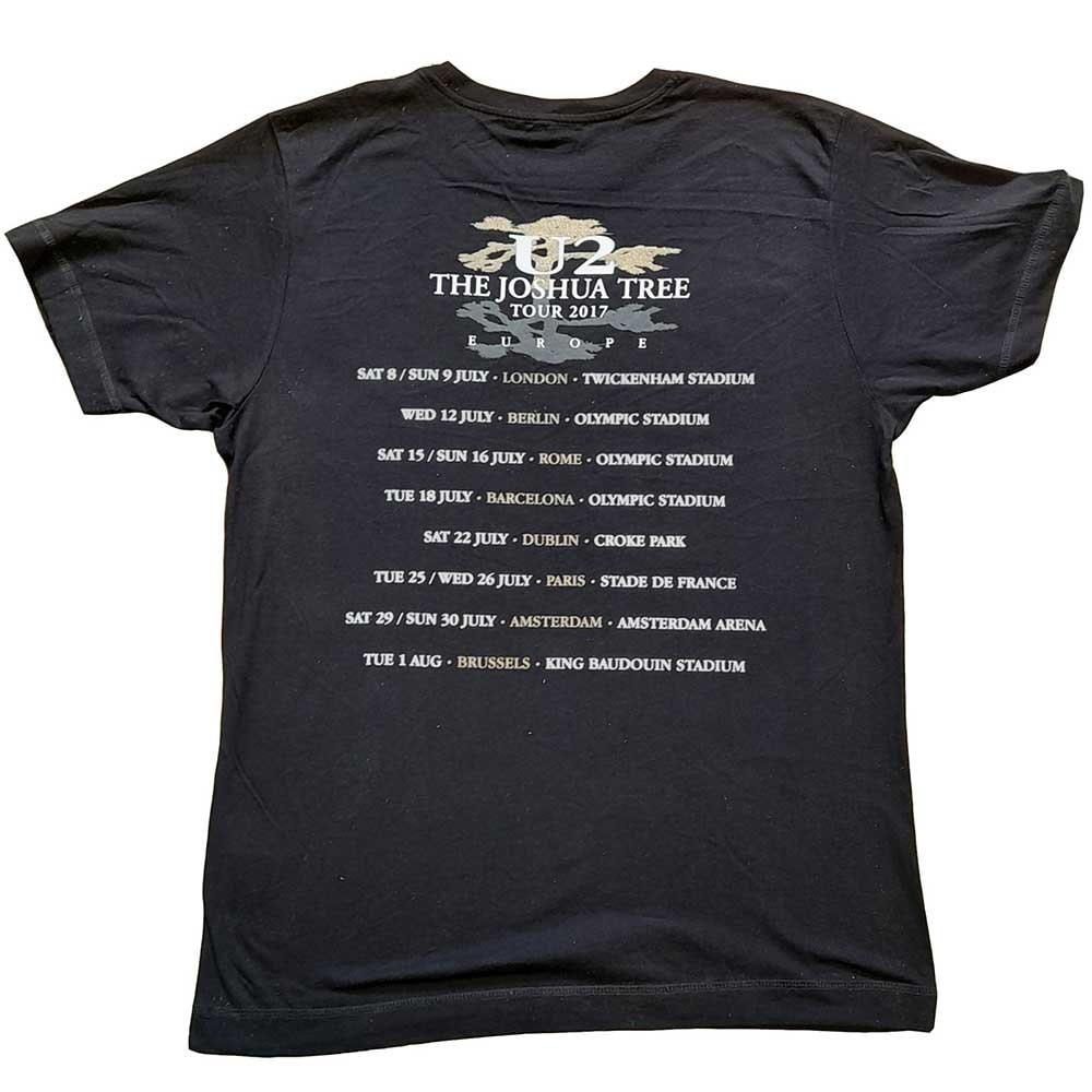 U2 T-Shirt - Joshua Tree Tour 2017 (Back Print) - Unisex Official Licensed Design - Worldwide Shipping - Jelly Frog